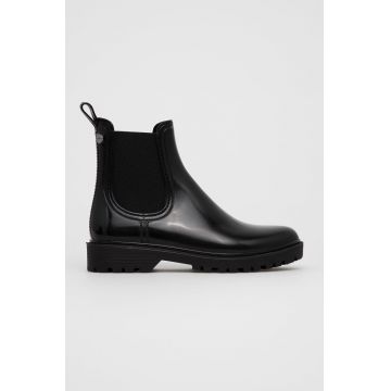 Aldo Cizme Storm femei, culoarea negru, cu toc plat