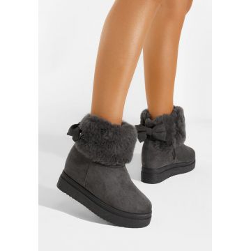 Cizme tip ugg gri Michi