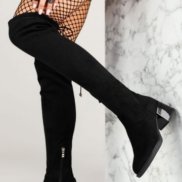 Cizme Lungi Dama Emberlynn Negre #12658