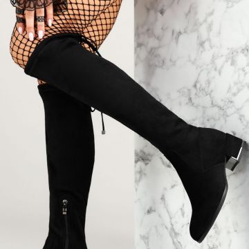Cizme Lungi Dama Wrenley2 Negre #12655