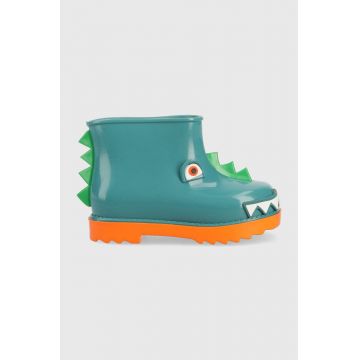Melissa vesta copii Rain Boot + Fabula Bb culoarea turcoaz Melissa vesta copii Rain Boot + Fabula Bb culoarea turcoaz