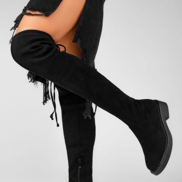 Cizme Lungi Dama Lorena Negre #12796