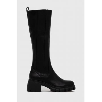 Steve Madden cizme Abrupt femei, culoarea negru, cu toc plat