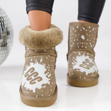 Cizme Scurte Dama din Piele Naturala Miley Verzi #13122