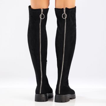 Cizme Lungi Dama Addison Negre #13224