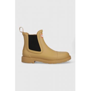 Hunter cizme Commando Chelsea femei, culoarea maro, WFS1018RMA