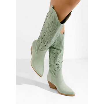 Cizme cowboy dama Indaia V2 verzi