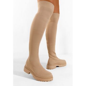Cizme lungi fara toc kaki Oluvera V2