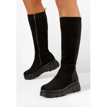 Cizme dama piele negre Lavinia