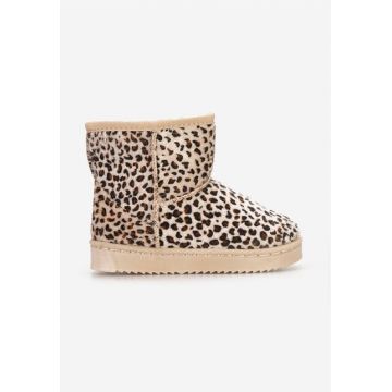 Cizme fete Charlotte animal print