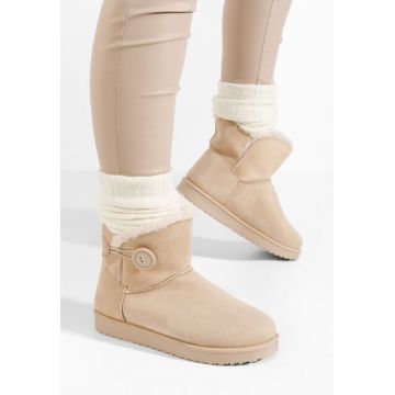 Cizme tip ugg Troyes V3 bej