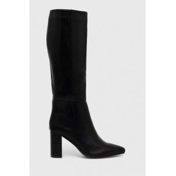 Answear Lab cizme femei, culoarea negru, cu toc drept, izolare usoara