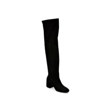 Cizme GEOX negre, D26TWI, din piele intoarsa