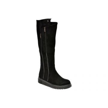Cizme LAURA BIAGIOTTI negre, 8255, din material textil
