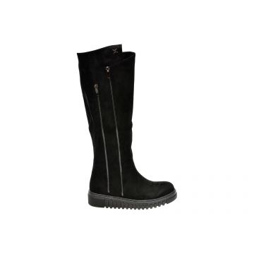 Cizme LAURA BIAGIOTTI negre, 8255, din material textil