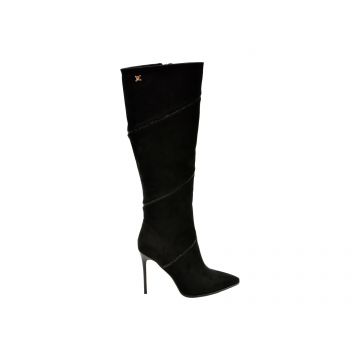 Cizme LAURA BIAGIOTTI negre, 8324, din material textil