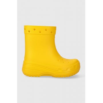 Crocs cizme copii culoarea galben
