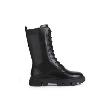 Geox botine D VILDE H femei, culoarea negru, cu toc plat, D26UAH 085KB C9999 Geox botine D VILDE H femei, culoarea negru, cu toc plat, D26UAH 085KB C9999