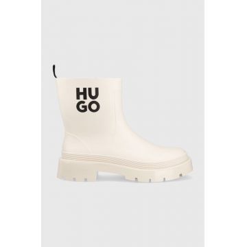 HUGO cizme Jin femei, culoarea bej, 50498090