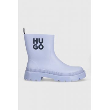HUGO cizme Jin femei, culoarea violet, 50498090