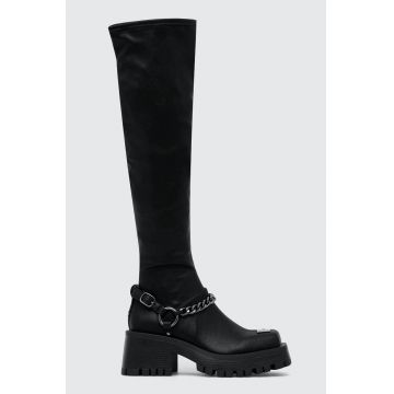 Steve Madden cizme Stompyard femei, culoarea negru, cu platforma, SM19000046