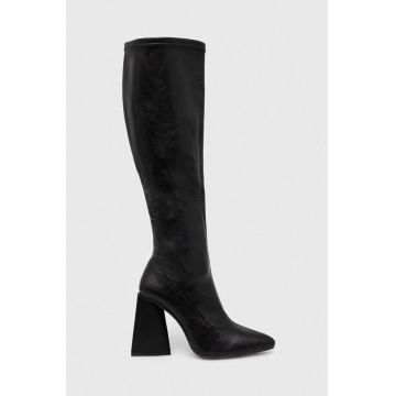 Answear Lab cizme femei, culoarea negru, cu toc drept