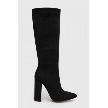 Answear Lab cizme femei, culoarea negru, cu toc drept