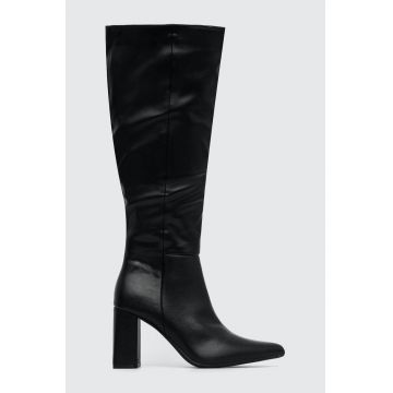 Answear Lab cizme femei, culoarea negru, cu toc drept