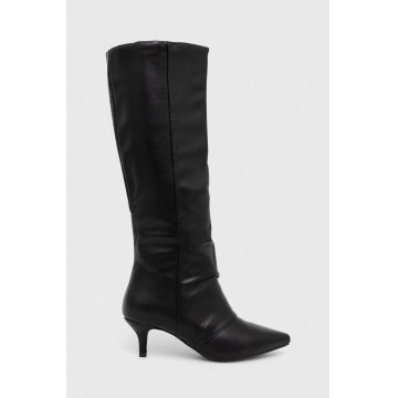 Answear Lab cizme X limited collection NO SHAME femei, culoarea negru, toc mic