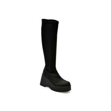 Cizme ALDO negre, AXIOM001, din material textil