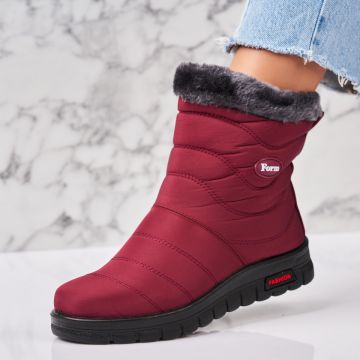 Cizme Dama Imblanite Bordo din Fas Kamyla