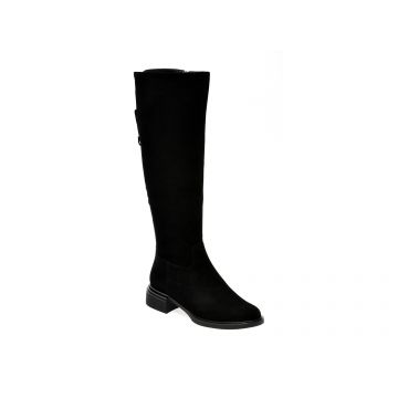 Cizme EPICA negre, 298418, din piele intoarsa