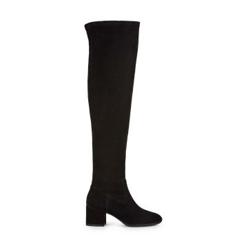 Geox cizme D ELEANA I femei, culoarea negru, cu toc drept, D26TWI 0JZ21 C9999