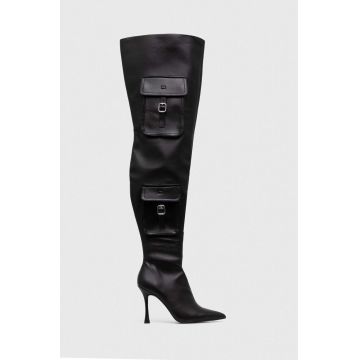 Steve Madden cizme Brittany femei, culoarea negru, cu toc cui, SM11002769