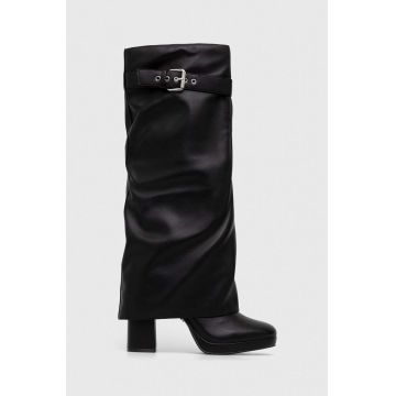 Steve Madden cizme Mella femei, culoarea negru, cu toc drept, SM11002692