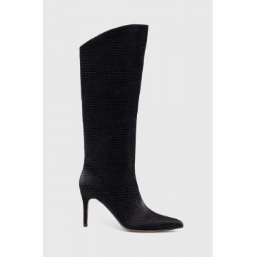 Answear Lab cizme femei, culoarea negru, cu toc cui