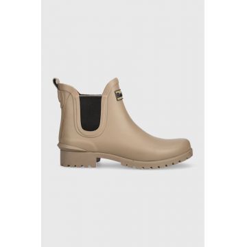 Barbour cizme Wilton femei, culoarea bej, LRF0066ST31