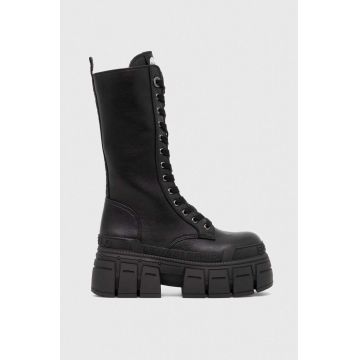 Buffalo cizme Gospher Lace Up Hi femei, culoarea negru, cu platforma, izolat, 1622352