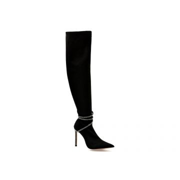 Cizme ALDO negre, EBEDDLAEN001, din material textil
