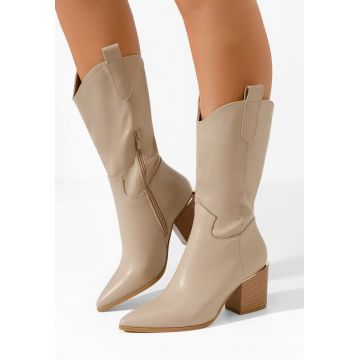 Cizme cowboy dama Meridia kaki