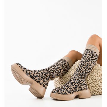 Cizme dama Meritite Animal Print