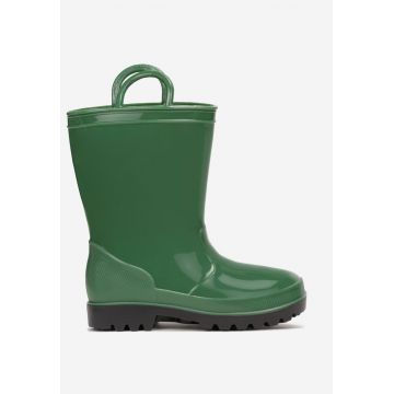 Cizme de cauciuc Verde cu negru
