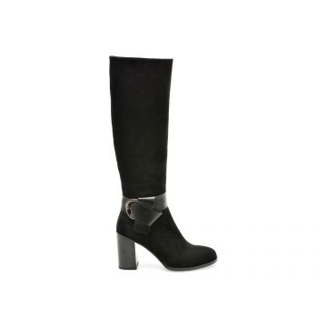 Cizme EPICA negre, JI30042, din piele intoarsa
