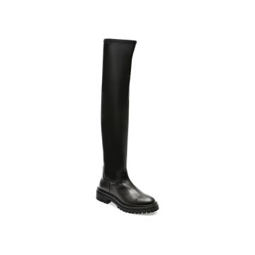 Cizme GEOX negre, D16HRH, din piele ecologica