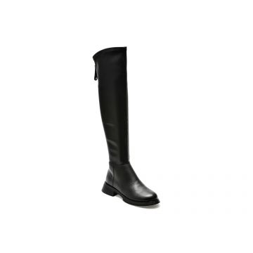 Cizme GRYXX negre, T731S, din piele ecologica