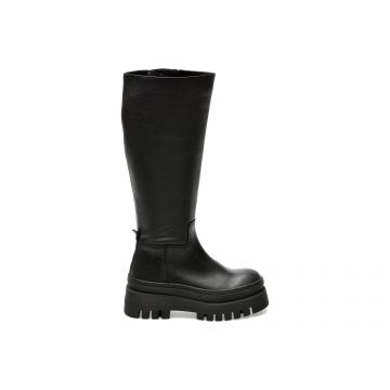 Cizme Steve Madden negre, CHIPP, din piele naturala