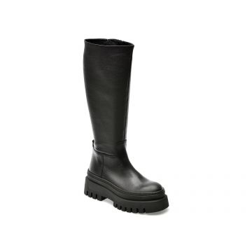 Cizme Steve Madden negre, CHIPP, din piele naturala
