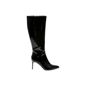 Cizme Steve Madden negre, LOVABLE, din piele ecologica