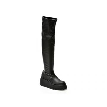 Cizme Steve Madden negre, PHAELIN, din piele naturala