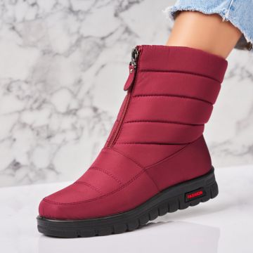 Cizme Dama Imblanite Bordo din Fas Abbey